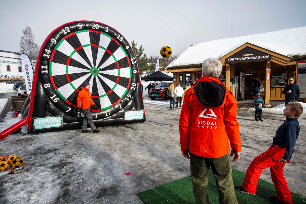 Sigdal Aktiv organiserte fotballdarten under Eggedaldagen.