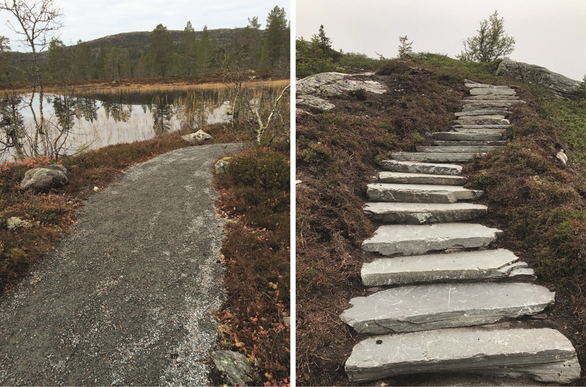 Flotte muligheter for å gå tur på stiene i Eggedal