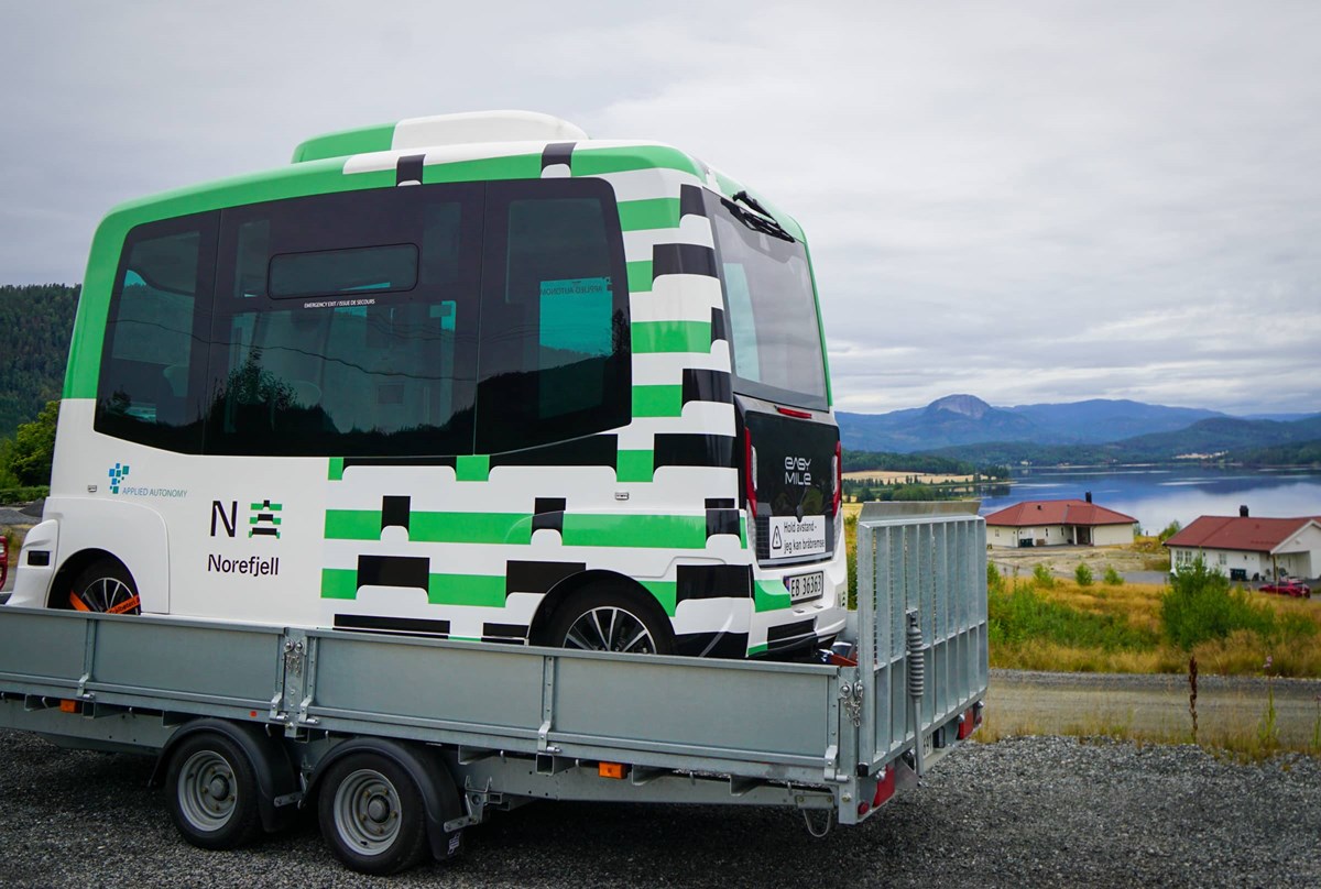 Denne bussen skal de kommende ukene kjøre i Eggedal, Bøseter, Haglebu og Noresund.